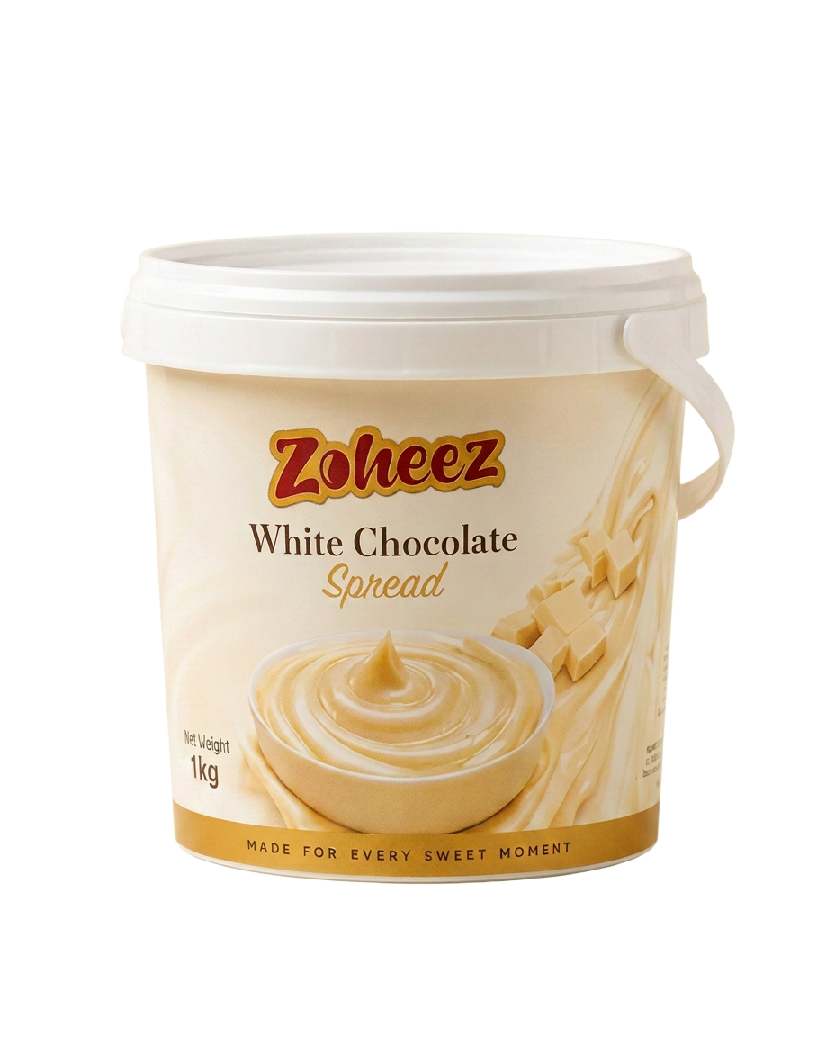 Zoheez white chocolate spread bucket